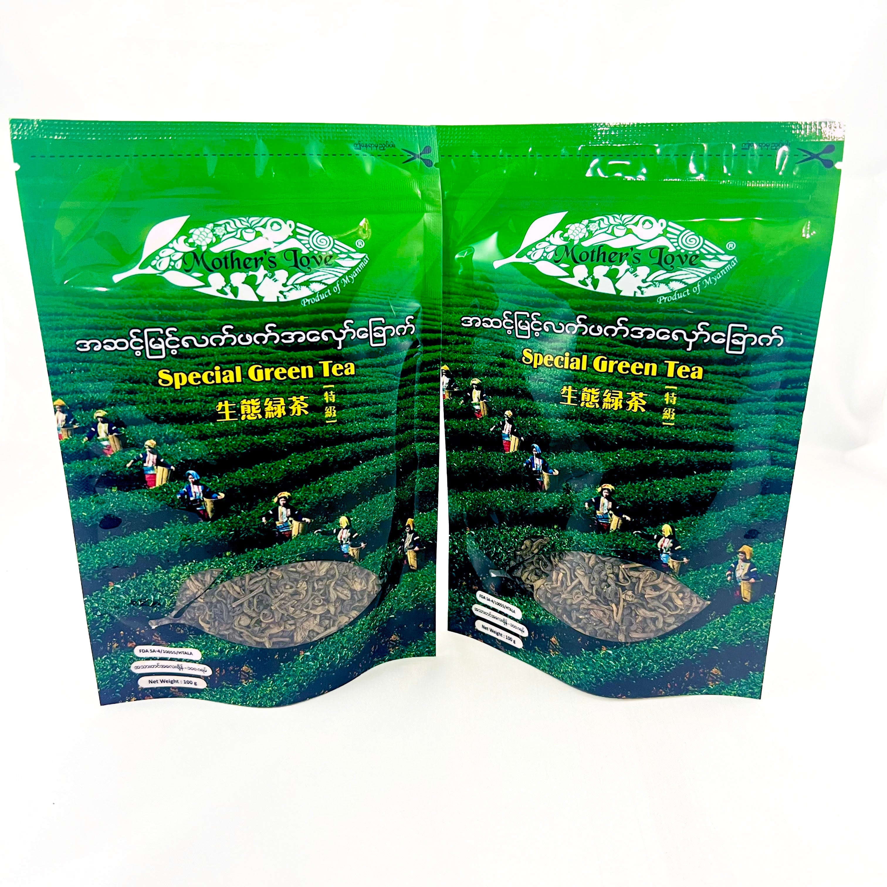 Mother's Love - Special Green Tea (100g) Loose Tea လက်ဖက်ခြောက်