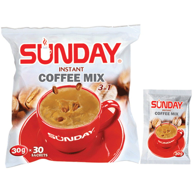Sunday 3in1 Instant Coffee  (ဆန်း ဒေး ကော် ဖီ မစ် )