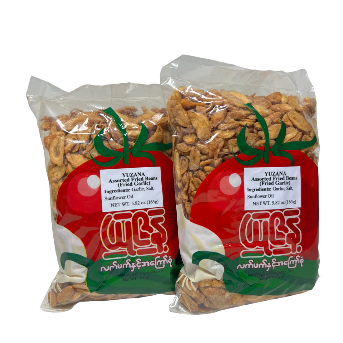 Yuzana Fried Garlic (ယုဇနကြက်သွန်ဖြူကြော်) 165g (1 pack)