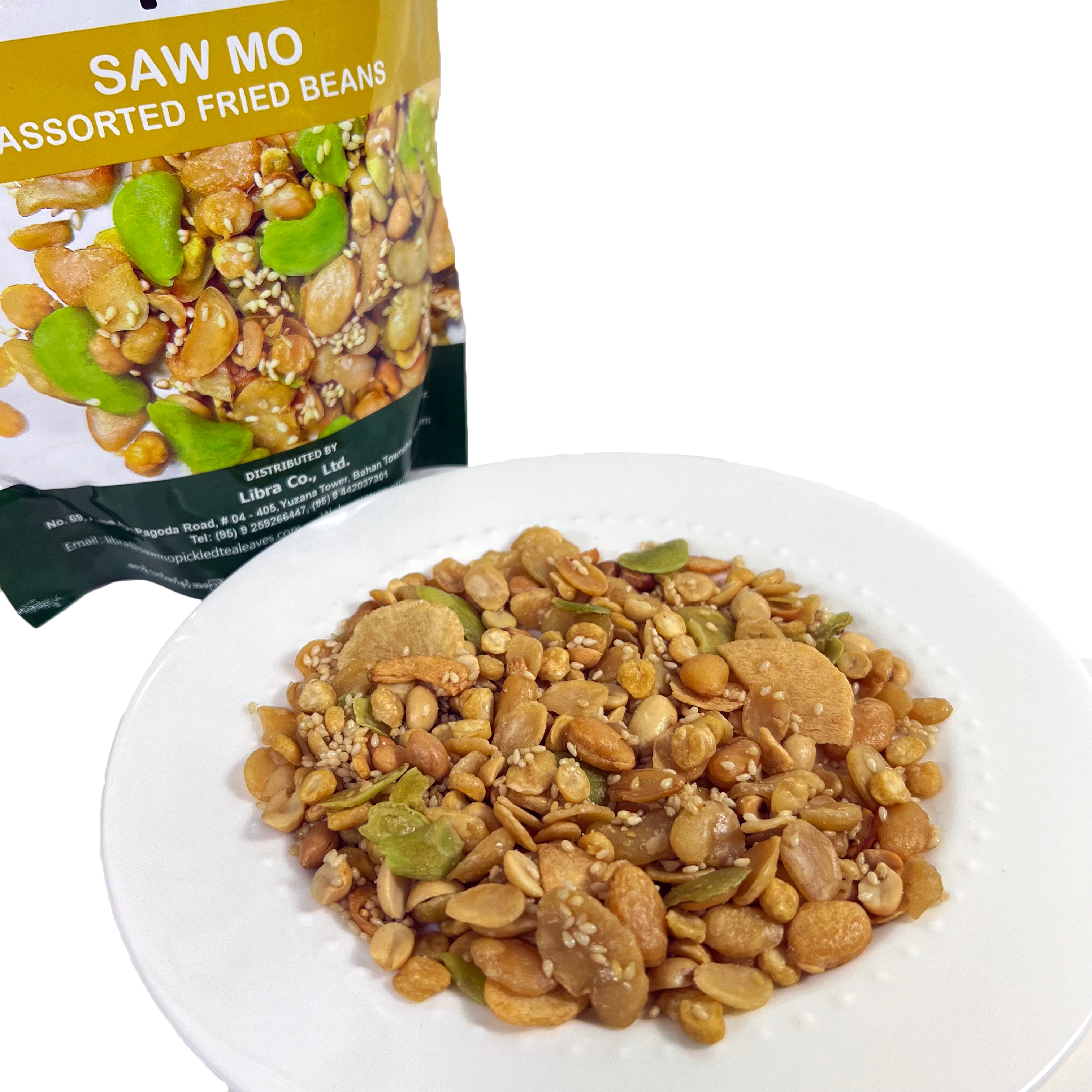 Saw Mo Assorted Fried Beans (စောမို လက်ဖက် အကြော်စုံ)