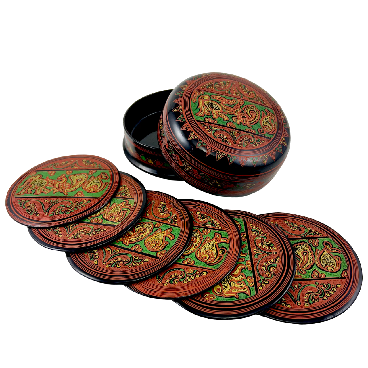 Myanmar Lacquerware Coaster - 3