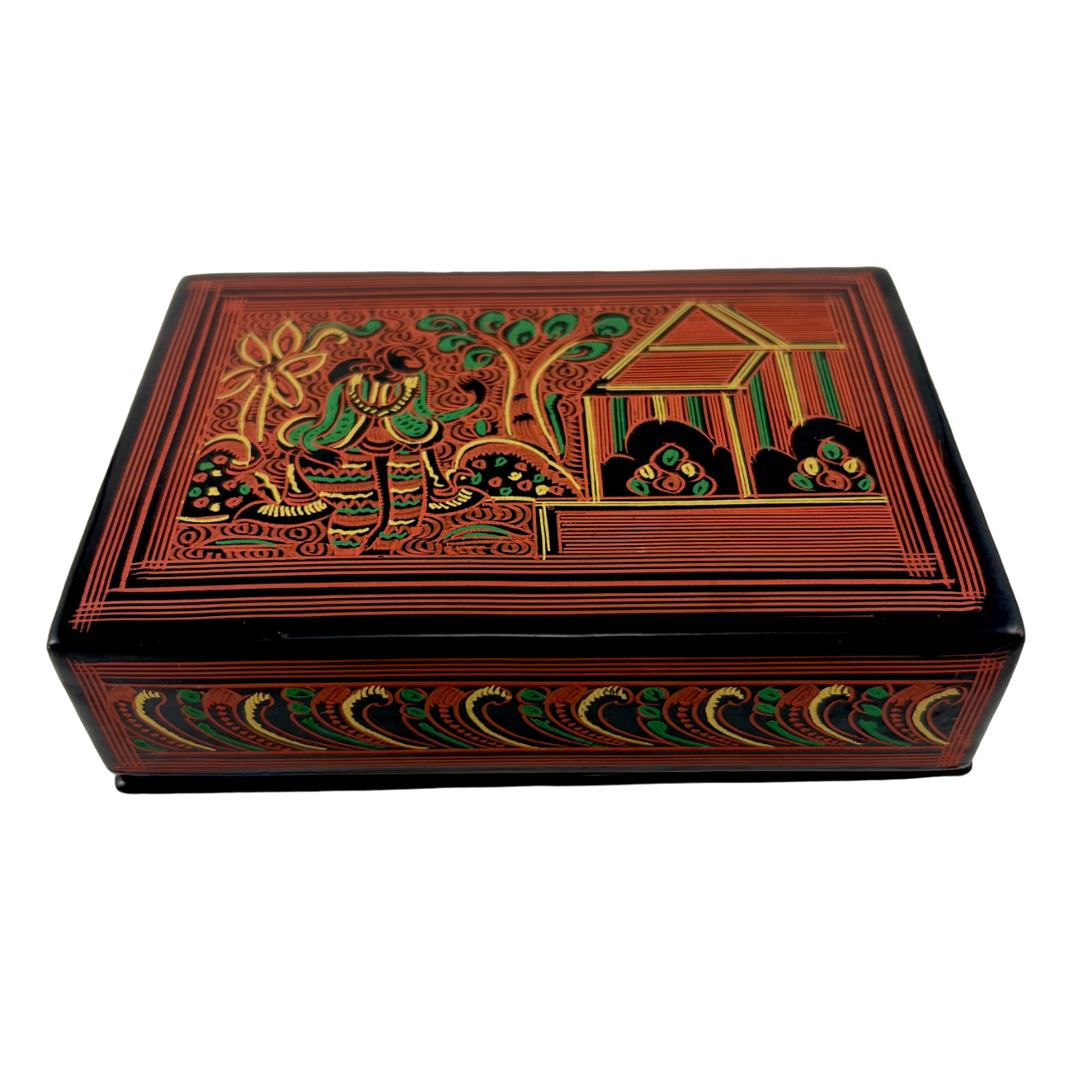 Myanmar Lacquerware Business Card Holder - 4