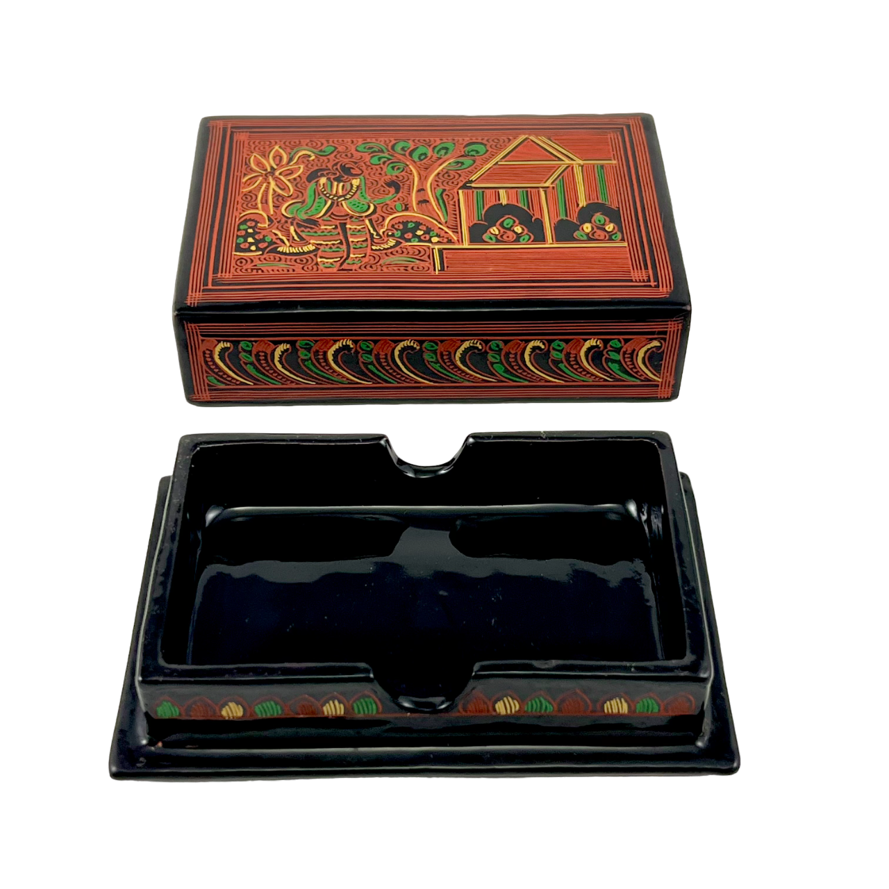 Myanmar Lacquerware Business Card Holder - 4