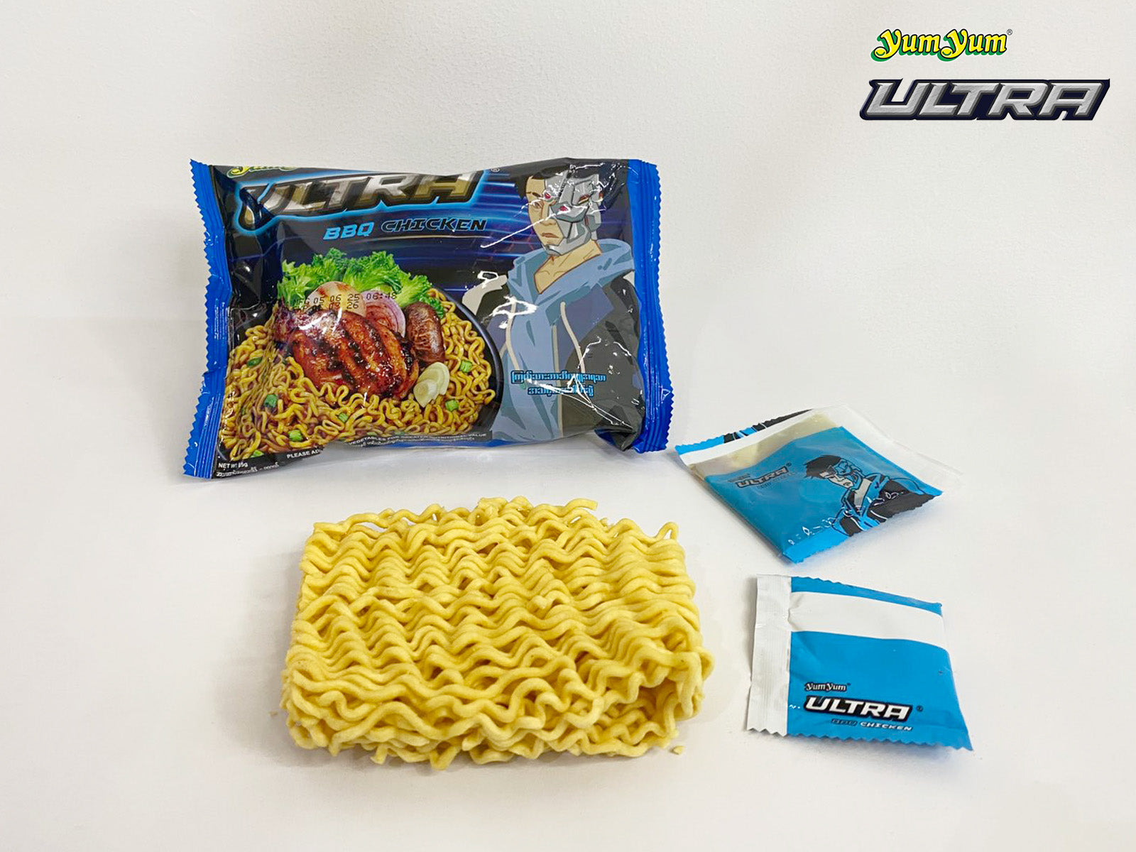 Yum Yum Ultra -  Artificial BBQ Chicken Flavor Instant Noodle(85g) ယမ်ယမ်ကြက်ကင်အရသာ (Artificial)