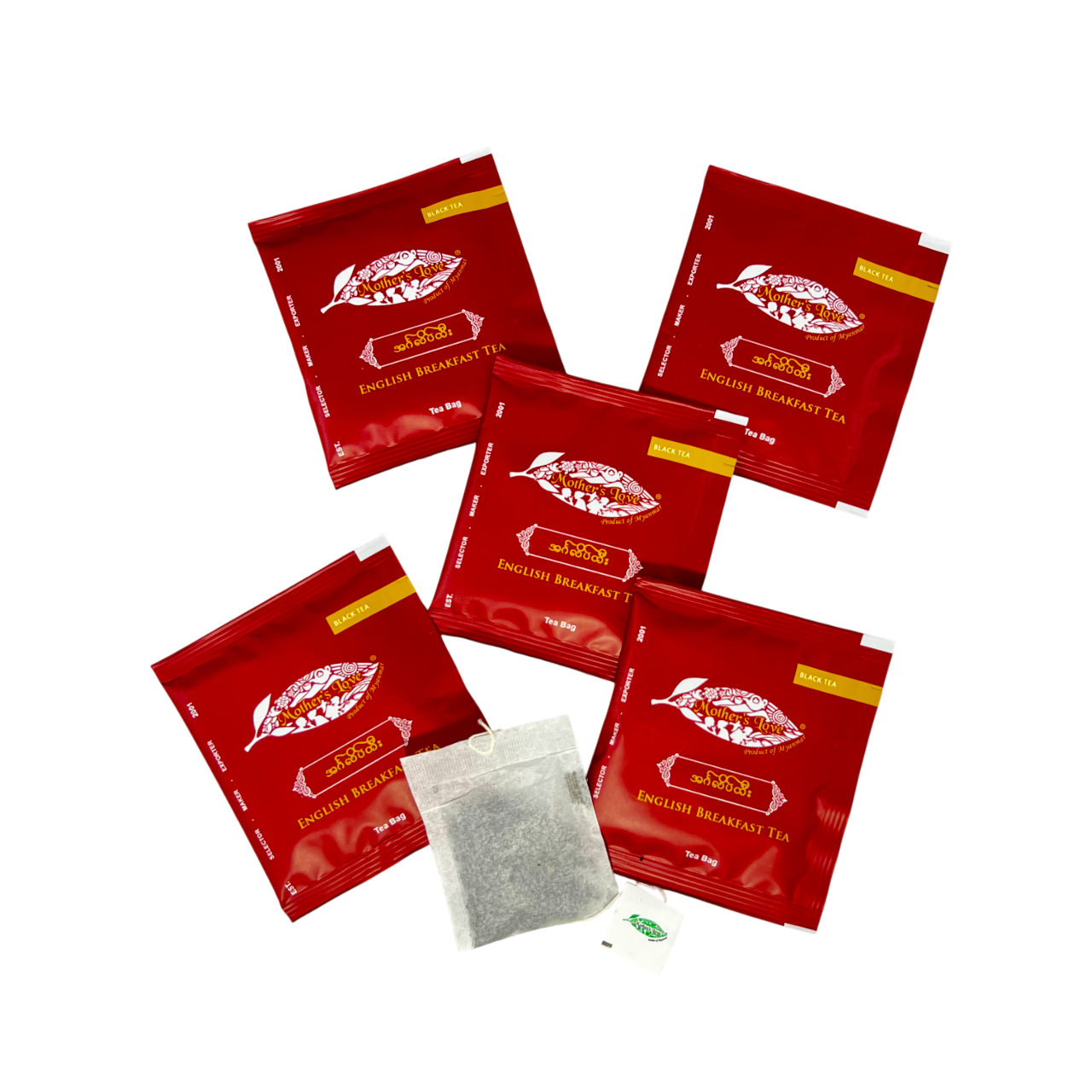 Mother's Love - English Breakfast Tea (20 Tea bags) (40g) အင်္ဂလိပ်လက်ဖက်ရည်