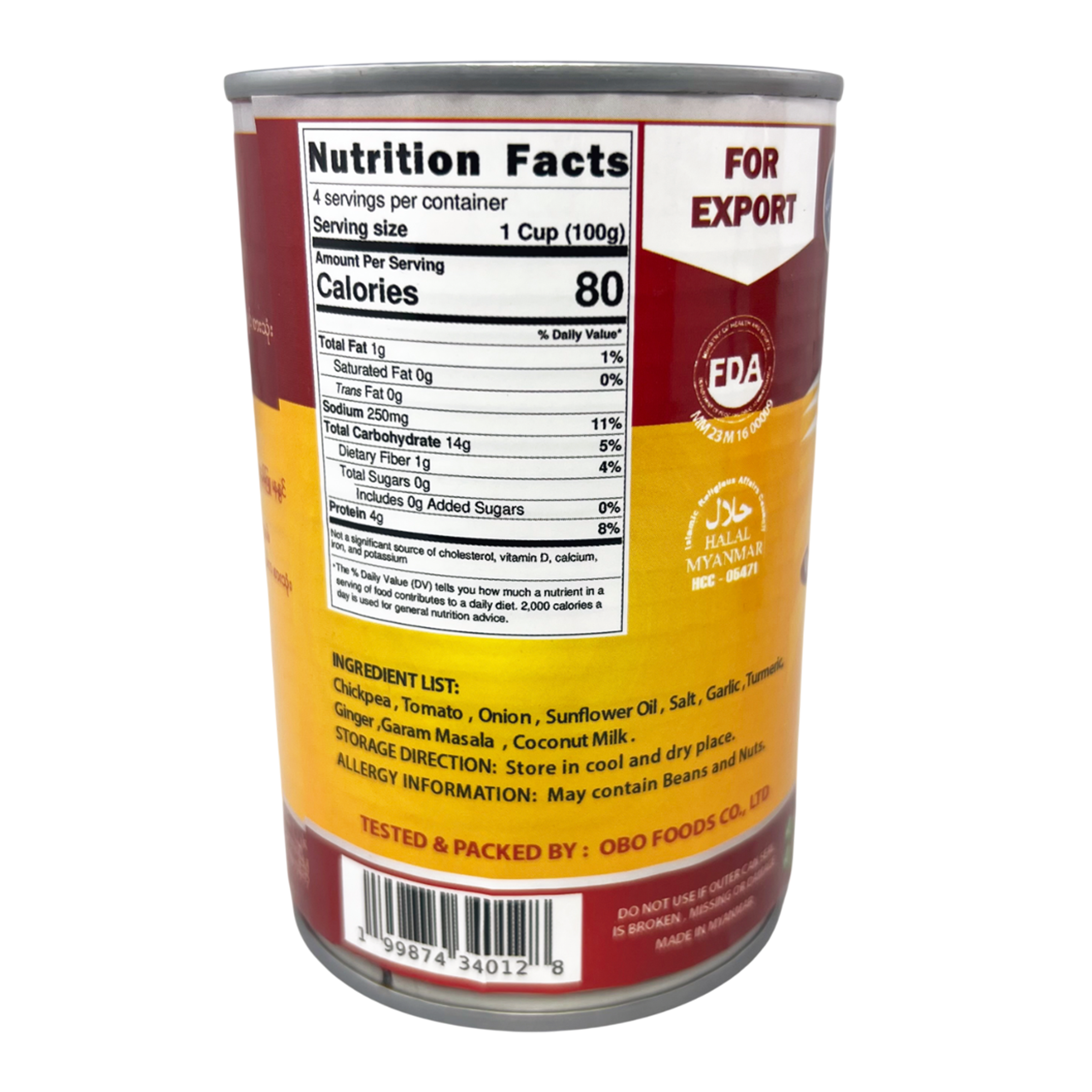 OBO - Chickpea Soup (400g)