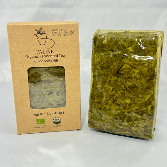 Paline Organic Fermented Tea Leaf (No Seasoning) (ပလိုင်း သဘာဝ လက်ဖက်စို) 1 lb