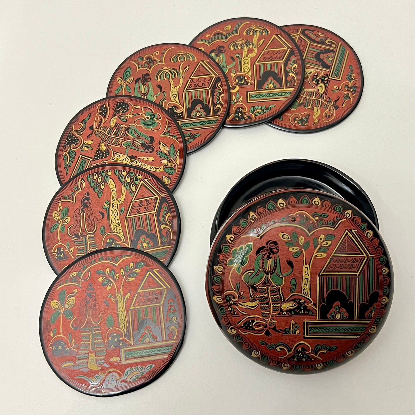 Myanmar Lacquerware Coaster - 9
