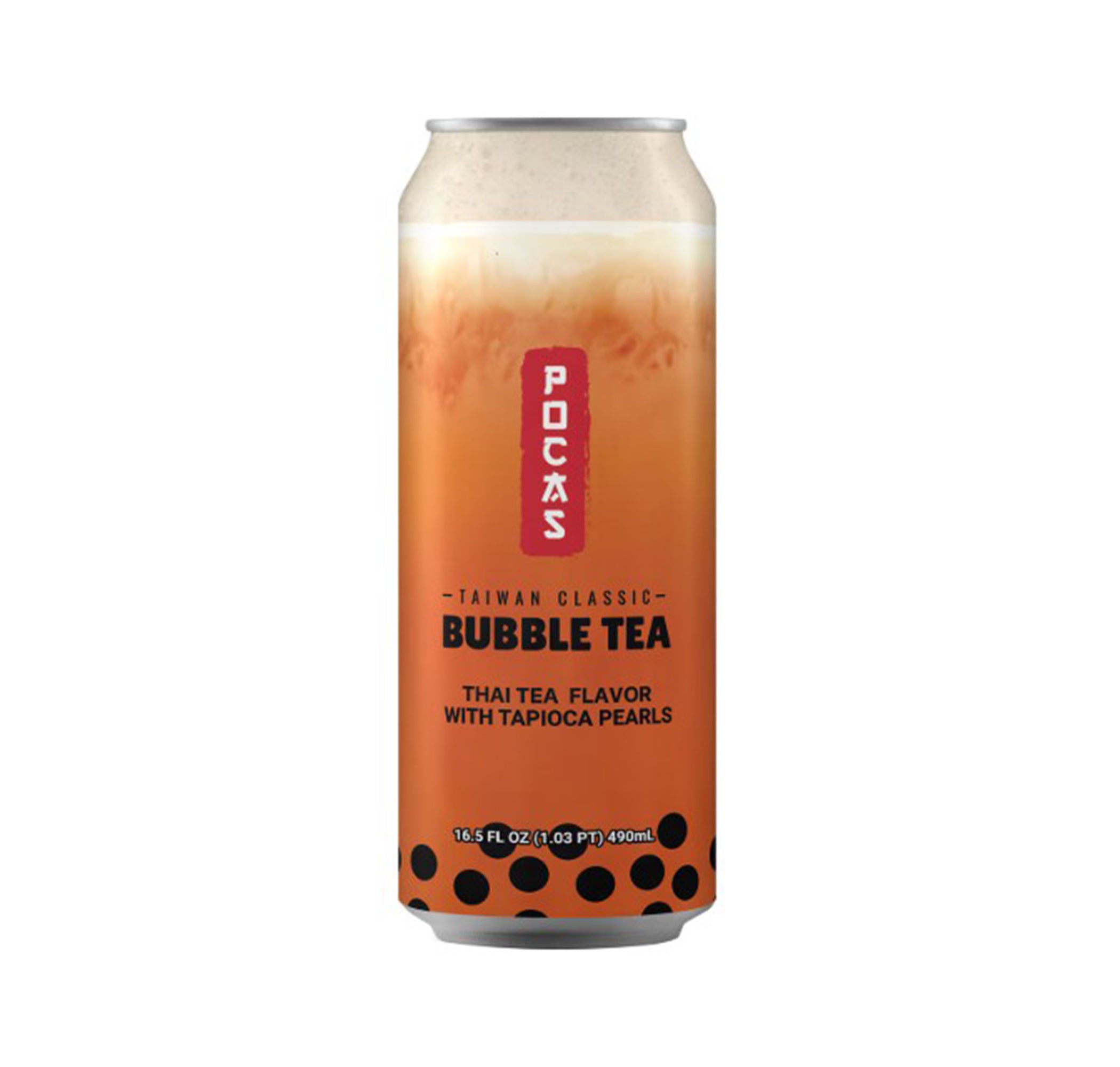 POCAS - Bubble Tea Thai Tea Flavor (490ml)