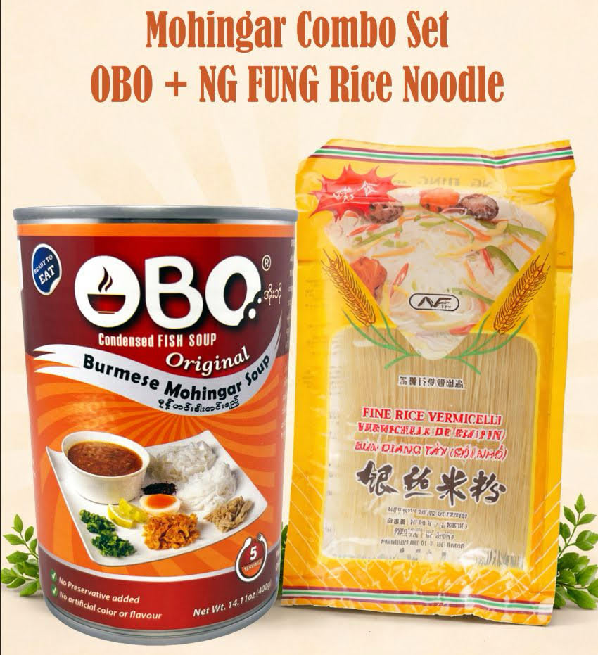 Mohinga Combo (ObO Mohinga + NG FUNG Rice Vermicelli)