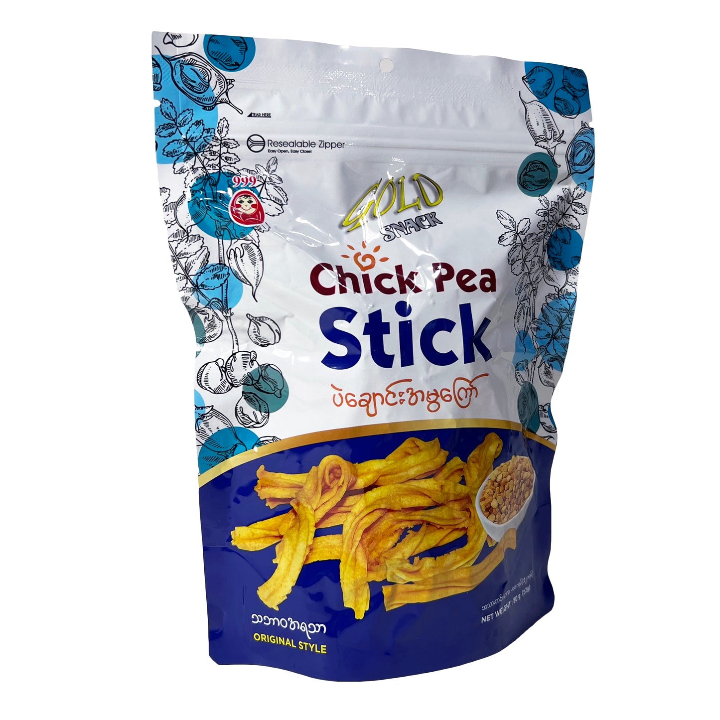 Gold Snack - Chickpea Stick (ပဲချောင်းအမွကြော်)