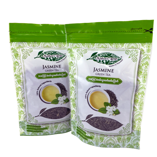 Mother's Love - Jasmine Green Tea (100g) စပယ် မွေး လက် ဖက် ခြောက်