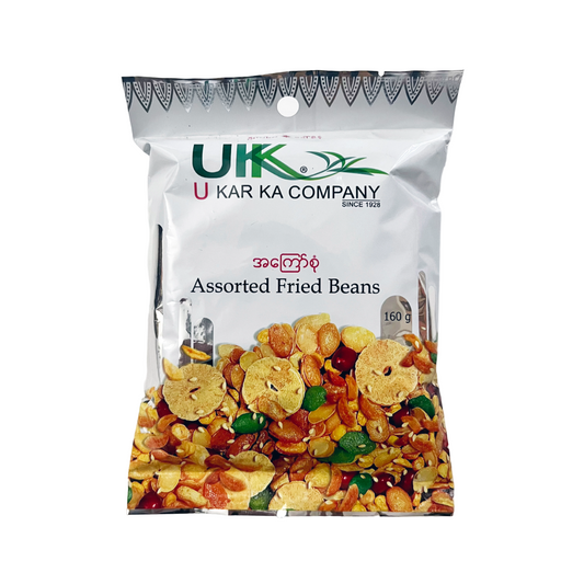 U Kar Ka Assorted Fried Beans 160g (လက်ဖက် အကြော်စုံ)