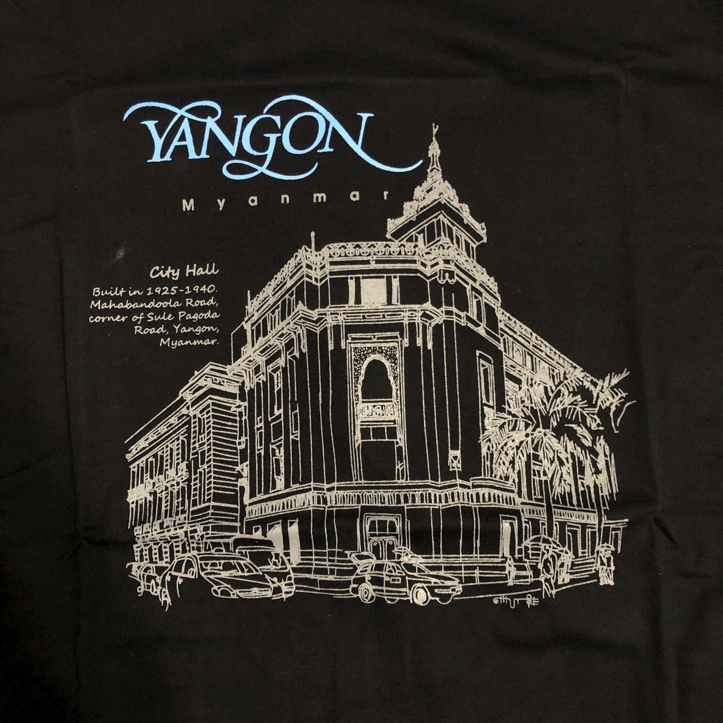 Yangon City Hall Arts T-Shirt (Medium)