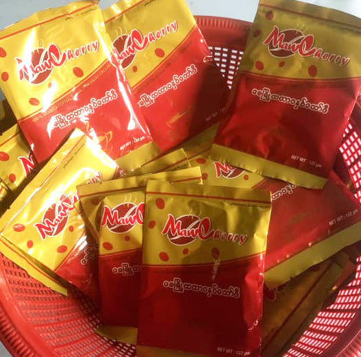 Maw Cherry 3-1 Instant Coffee (5 Sachets) မော်ချယ်ရီ မေမြို့ သဘာဝ နှပ်ကော်ဖီ