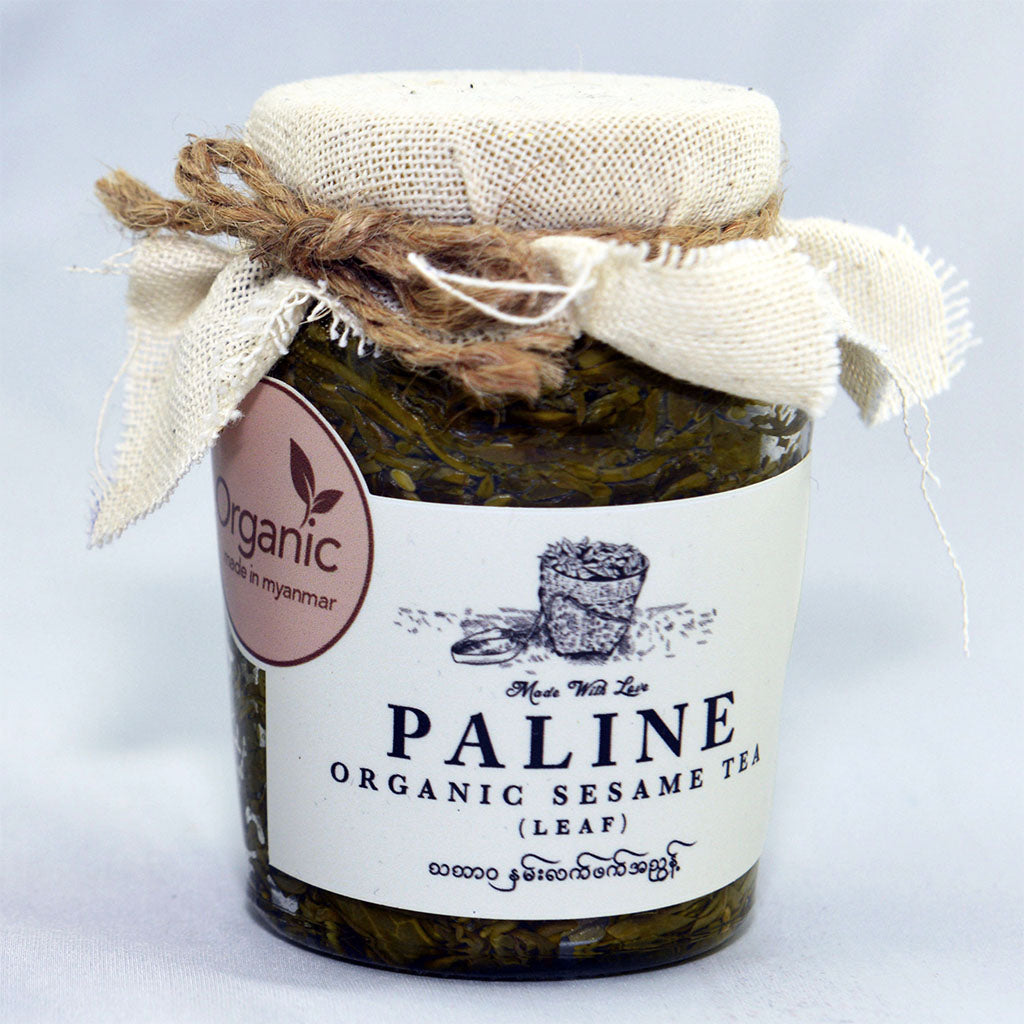 Paline Organic Sesame Tea Leaf (7.06oz) ပလိုင်းလက်ဖက်အညွှန့်