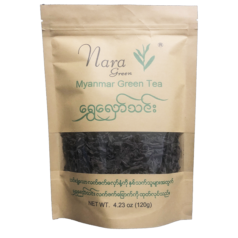 Nara - Green Tea Loose Tea နာရာ လက်ဖက်ခြောက် (120g x 12 packs)