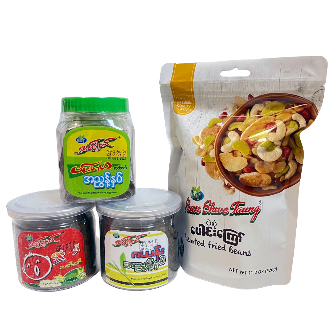 Gift Set - Shan Shwe Taung Pickled Tea and Fried Beans