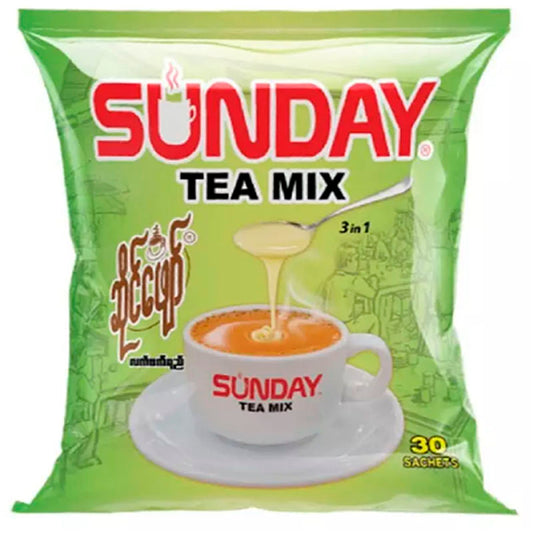 Sunday 3in1 TeaMix-Burmese Tea Shop Style (30 sachets) ဆိုင်ဖျော်လက်ဖက်ရည်