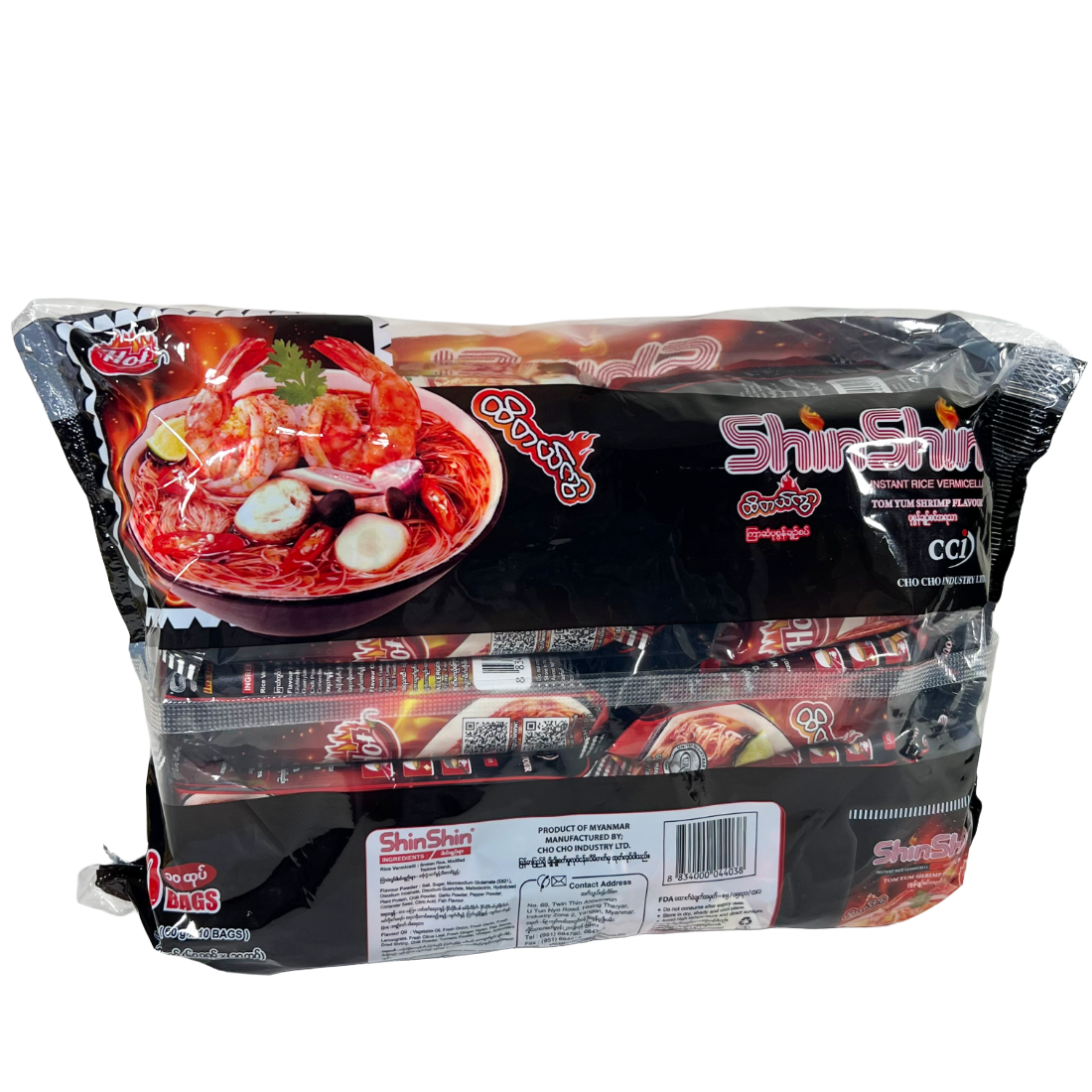 Shin Shin Instant Rice Vermicelli (Tom Yum Shrimp Flavor) 60g