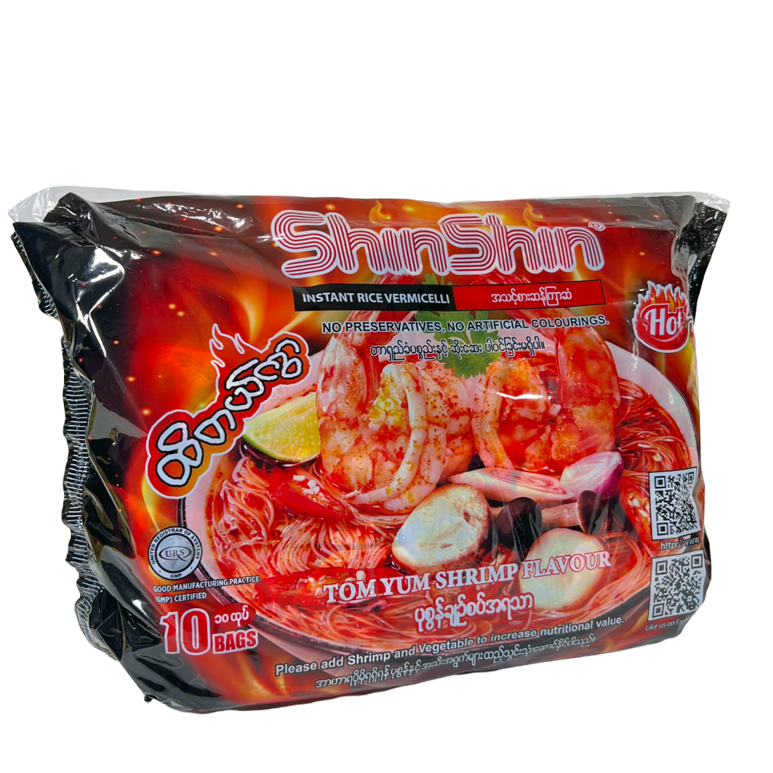 Shin Shin Instant Rice Vermicelli (Tom Yum Shrimp Flavor) 60g