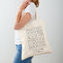 Burmese Alphabets Tote Bag (Words in Black Color)