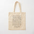 Burmese Alphabets Tote Bag (Words in Black Color)